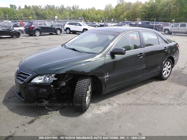 4T1BK3EK5AU598218 - 2010 TOYOTA CAMRY SE/LE/XLE GREEN photo 2