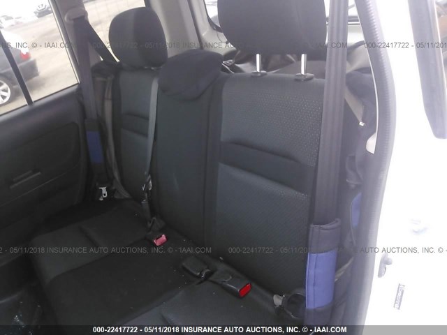 JTLKT324064121361 - 2006 TOYOTA SCION XB WHITE photo 8