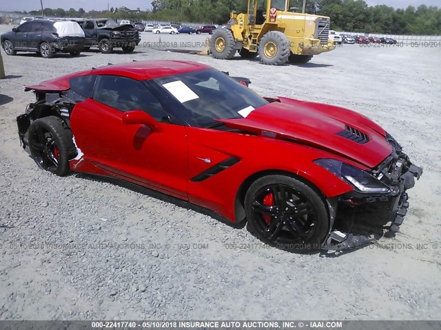 1G1YB2D76G5120200 - 2016 CHEVROLET CORVETTE STINGRAY/1LT RED photo 1