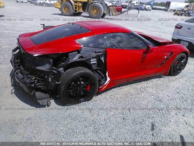 1G1YB2D76G5120200 - 2016 CHEVROLET CORVETTE STINGRAY/1LT RED photo 4