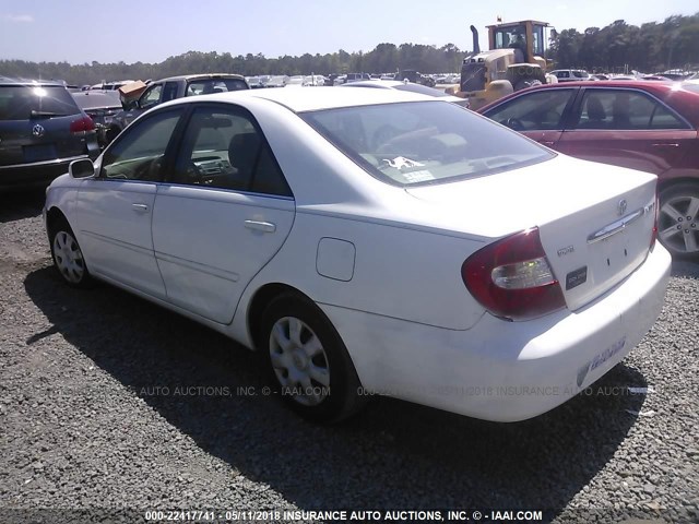 JTDBE32K220006721 - 2002 TOYOTA CAMRY LE/XLE/SE 白色 照片 3