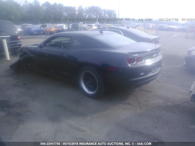 2G1FA1E31D9187432 - 2013 CHEVROLET CAMARO LS BLACK photo 3