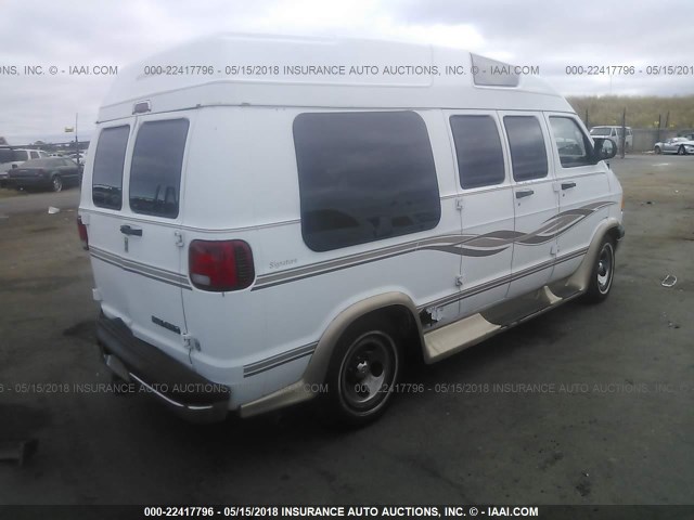 2B6HB11Z92K125133 - 2002 DODGE RAM VAN B1500 WHITE photo 4