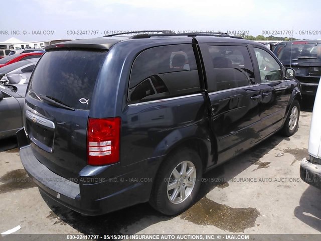 2A8HR54P18R654142 - 2008 CHRYSLER TOWN & COUNTRY TOURING BLUE photo 4
