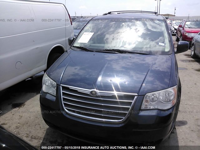 2A8HR54P18R654142 - 2008 CHRYSLER TOWN & COUNTRY TOURING BLUE photo 6
