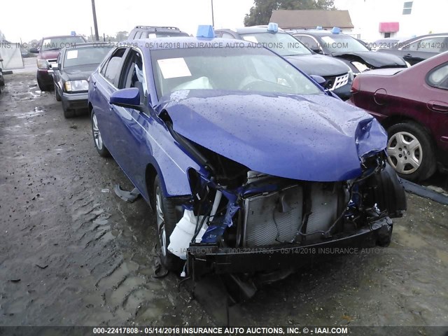 4T1BF1FKXFU994160 - 2015 TOYOTA CAMRY LE/XLE/SE/XSE BLUE photo 6