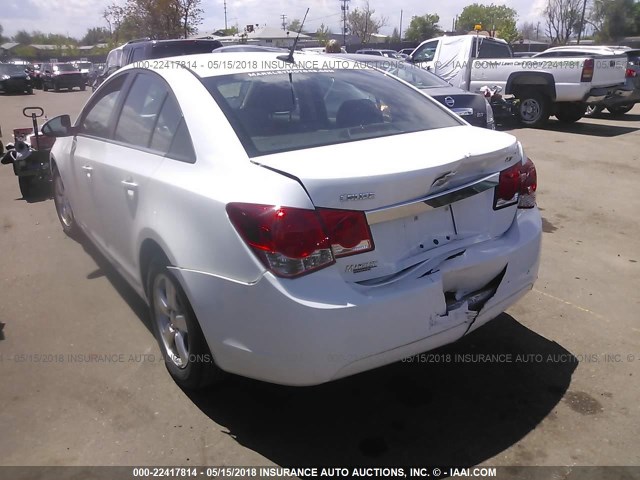 1G1PF5S93B7206292 - 2011 CHEVROLET CRUZE LT WHITE photo 3