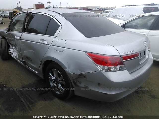 1HGCP2F4XCA042948 - 2012 HONDA ACCORD LXP SILVER photo 3