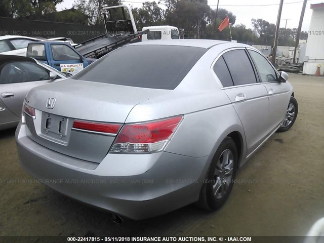 1HGCP2F4XCA042948 - 2012 HONDA ACCORD LXP SILVER photo 4