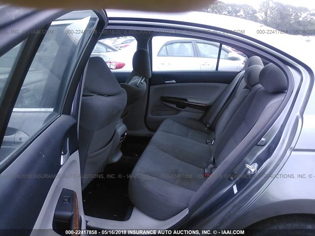 1HGCP2F78BA064343 - 2011 HONDA ACCORD EX GRAY photo 8