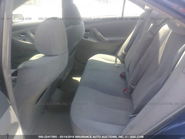 4T1BE46K19U299249 - 2009 TOYOTA CAMRY SE/LE/XLE BLUE photo 8