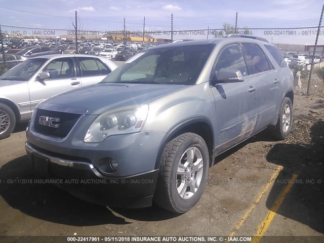 1GKEV23798J190709 - 2008 GMC ACADIA SLT-1 Jasnoniebieski zdjęcie 2