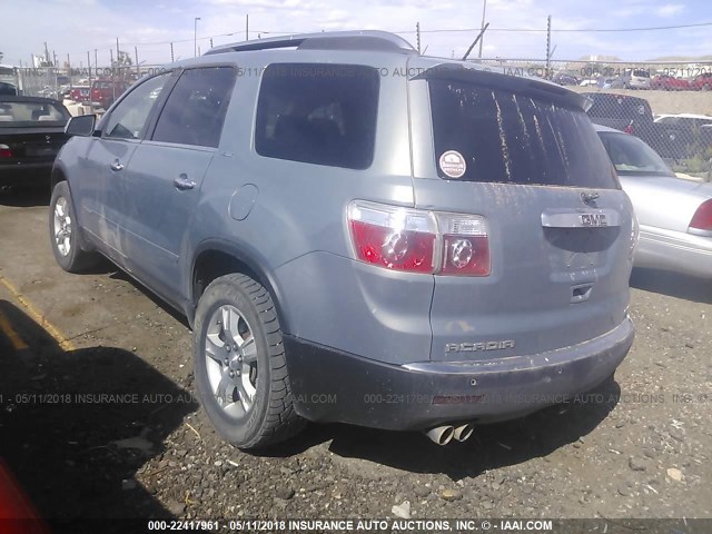 1GKEV23798J190709 - 2008 GMC ACADIA SLT-1 Jasnoniebieski zdjęcie 3
