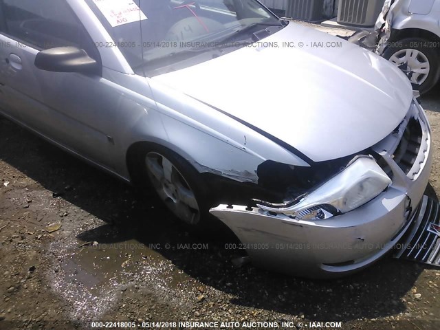 1G8AL55F96Z144733 - 2006 SATURN ION LEVEL 3 SILVER photo 6
