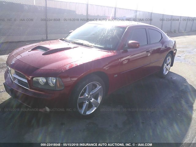 2B3CA9CV8AH280089 - 2010 DODGE CHARGER RALLYE RED photo 2