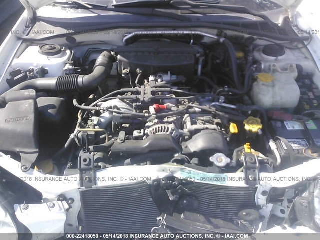 JF1GG65563H813503 - 2003 SUBARU IMPREZA TS WHITE photo 10