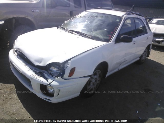 JF1GG65563H813503 - 2003 SUBARU IMPREZA TS WHITE photo 2