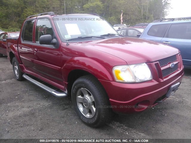 1FMDU77K84UA82625 - 2004 FORD EXPLORER SPORT TR  RED photo 1