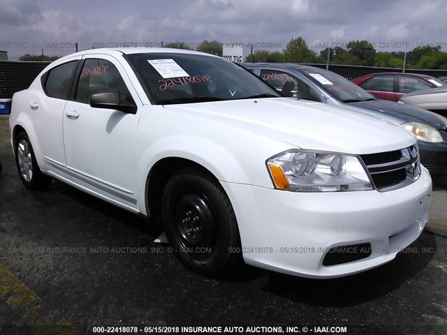 1B3BD4FB2BN579013 - 2011 DODGE AVENGER EXPRESS 白色 照片 1