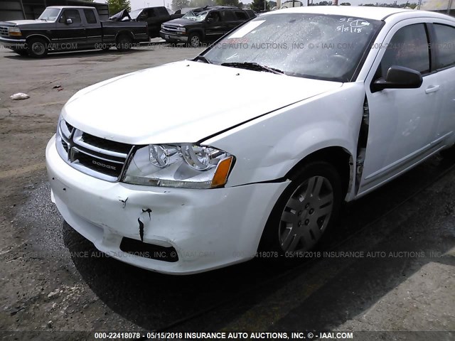 1B3BD4FB2BN579013 - 2011 DODGE AVENGER EXPRESS 白色 照片 6