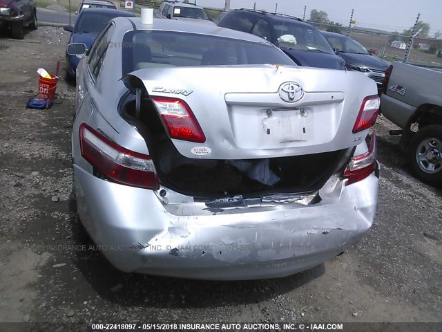 4T1BE46K99U322485 - 2009 TOYOTA CAMRY SE/LE/XLE SILVER photo 6