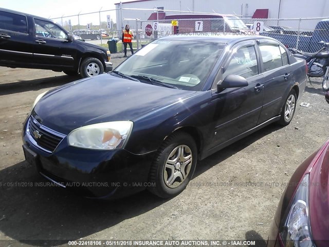 1G1ZS51F86F278287 - 2006 CHEVROLET MALIBU LS 蓝色 照片 2