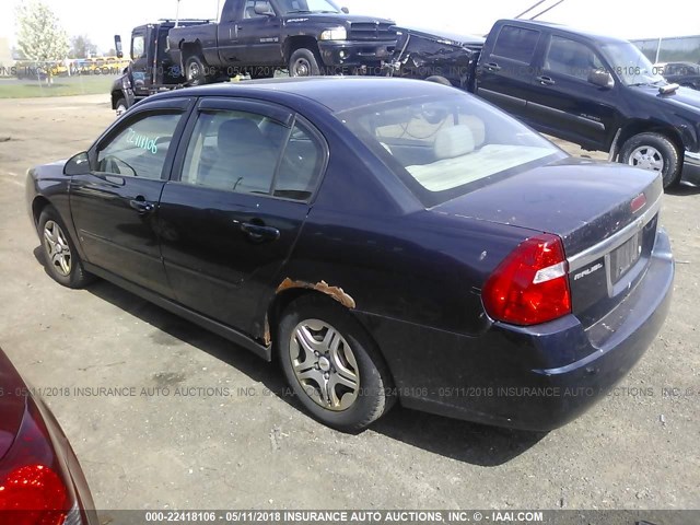 1G1ZS51F86F278287 - 2006 CHEVROLET MALIBU LS 蓝色 照片 3