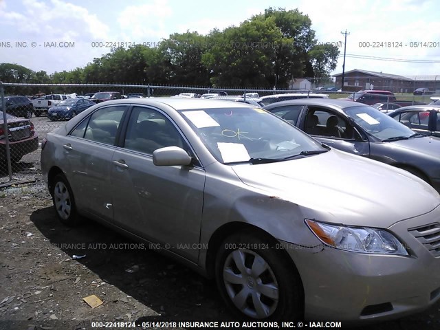 4T1BE46K98U765508 - 2008 TOYOTA CAMRY CE/LE/XLE/SE GOLD photo 1