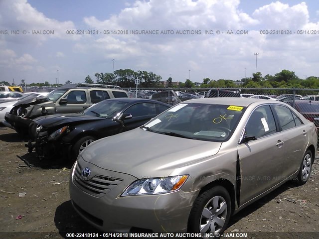 4T1BE46K98U765508 - 2008 TOYOTA CAMRY CE/LE/XLE/SE GOLD photo 2