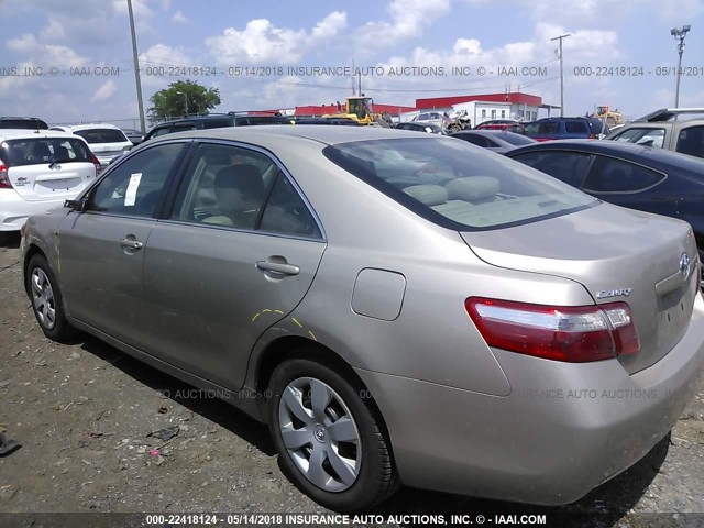 4T1BE46K98U765508 - 2008 TOYOTA CAMRY CE/LE/XLE/SE GOLD photo 3