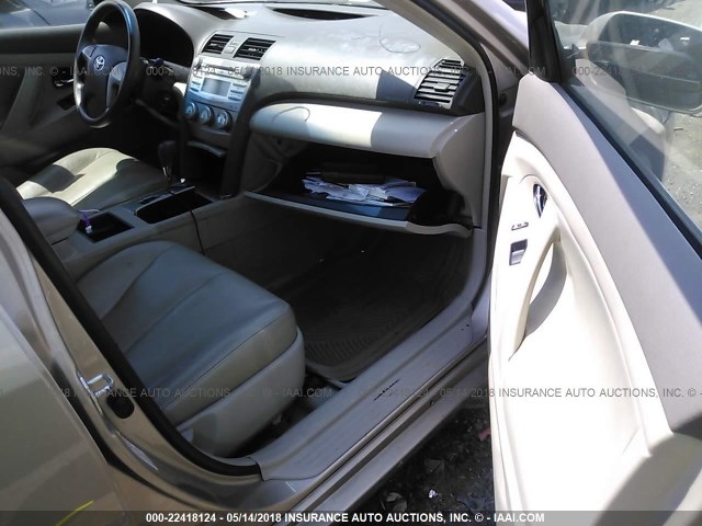 4T1BE46K98U765508 - 2008 TOYOTA CAMRY CE/LE/XLE/SE GOLD photo 5
