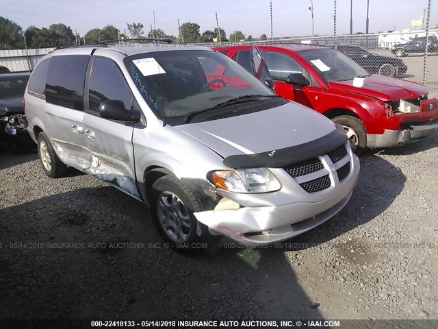 2B4GP74L41R307683 - 2001 DODGE GRAND CARAVAN EX SILVER photo 1