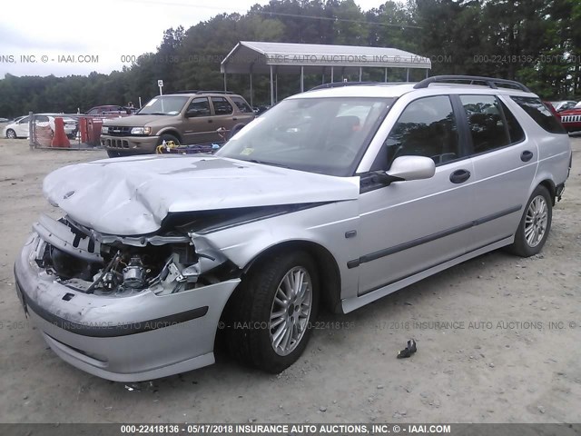 YS3ED59A453503774 - 2005 SAAB 9-5 ARC SILVER photo 2