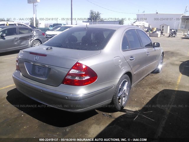 WDBUF70J14A446982 - 2004 MERCEDES-BENZ E 500 SILVER photo 4