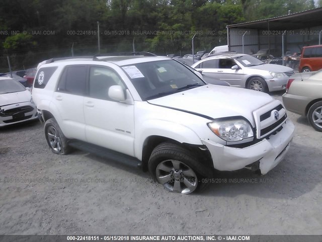 JTEBT17R668030491 - 2006 TOYOTA 4RUNNER LIMITED WHITE photo 1