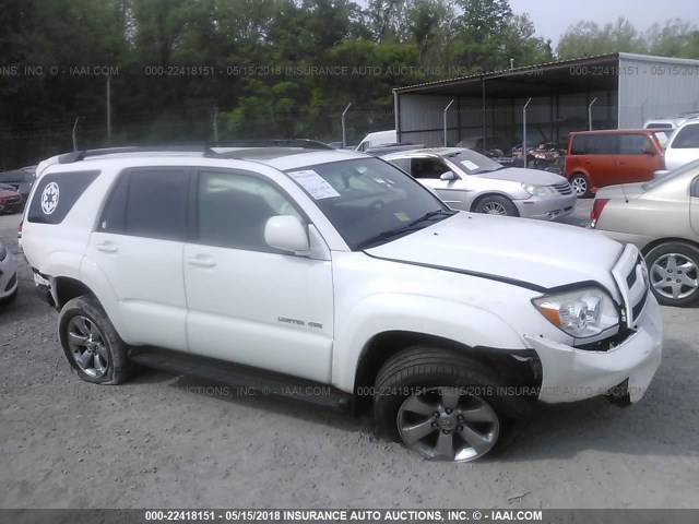 JTEBT17R668030491 - 2006 TOYOTA 4RUNNER LIMITED WHITE photo 6