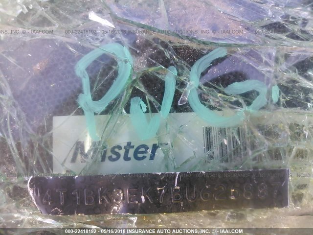 4T1BK3EK7BU625887 - 2011 TOYOTA CAMRY SE/LE/XLE 白色 照片 9