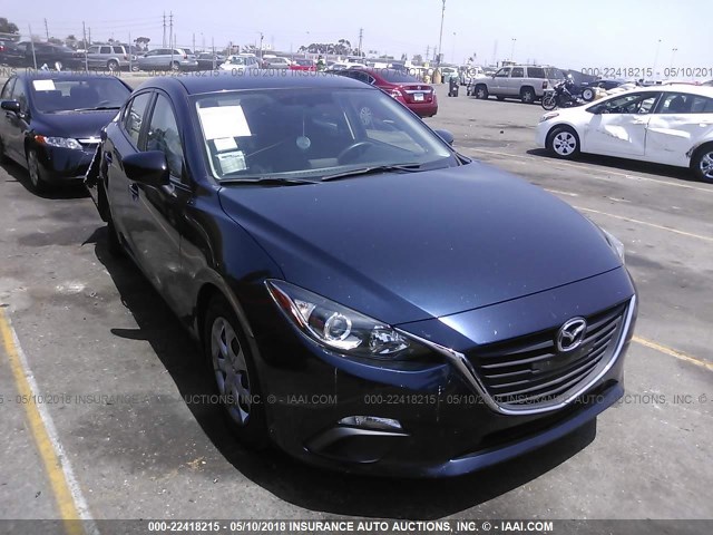 JM1BM1T70F1253396 - 2015 MAZDA 3 SV Dark Blue photo 1