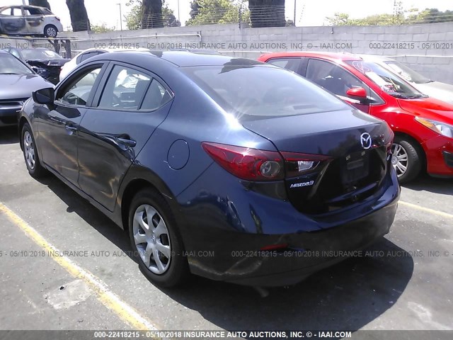 JM1BM1T70F1253396 - 2015 MAZDA 3 SV Dark Blue photo 3