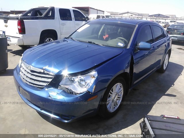 1C3LC56K58N300744 - 2008 CHRYSLER SEBRING TOURING BLUE photo 2