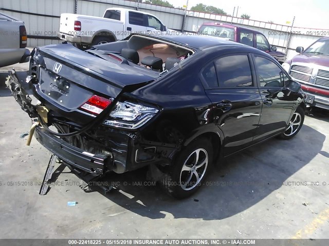 2HGFB2F77FH549625 - 2015 HONDA CIVIC SE BLACK photo 4