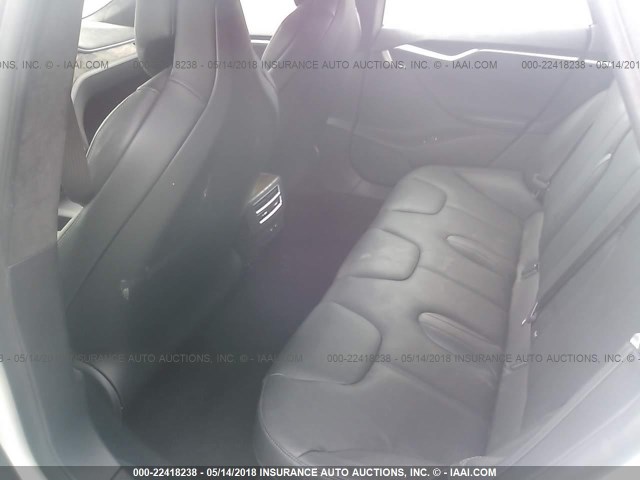 5YJSA1E24HF192316 - 2017 TESLA MODEL S WHITE photo 8