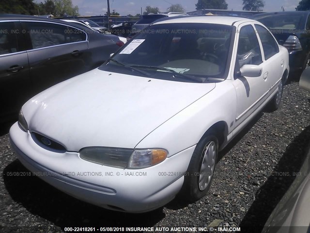 3FALP65L2TM124289 - 1996 FORD CONTOUR GL/SPORT WHITE photo 2