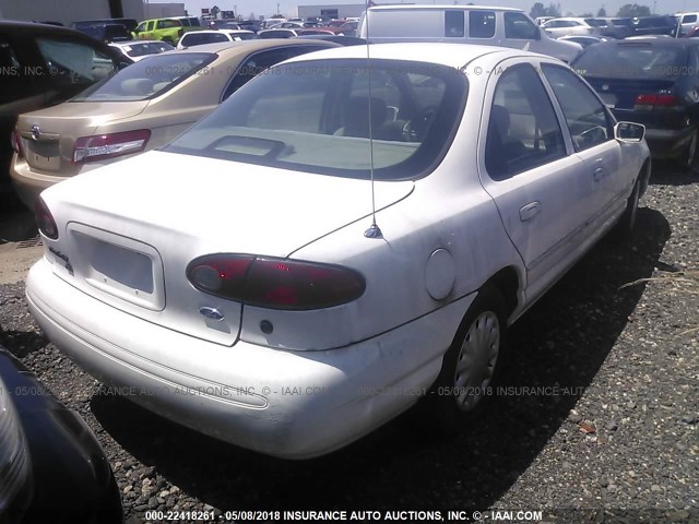 3FALP65L2TM124289 - 1996 FORD CONTOUR GL/SPORT WHITE photo 4