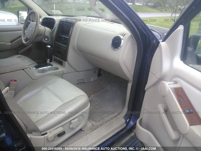 1FMEU74E46UA44752 - 2006 FORD EXPLORER EDDIE BAUER BLUE photo 5