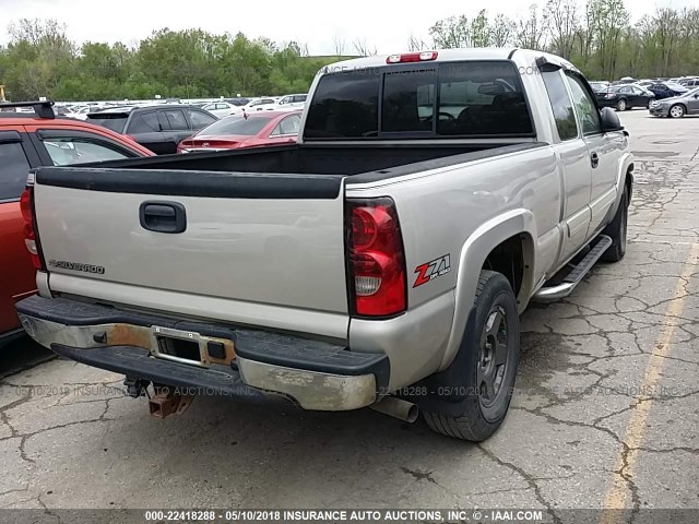 1GCEK19B26E139889 - 2006 CHEVROLET SILVERADO K1500 SILVER photo 4