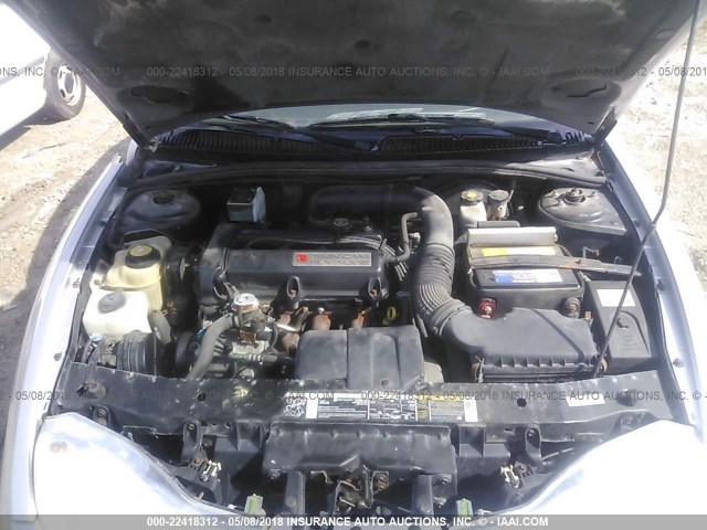 1G8ZR12782Z229693 - 2002 SATURN SC2 SILVER photo 10