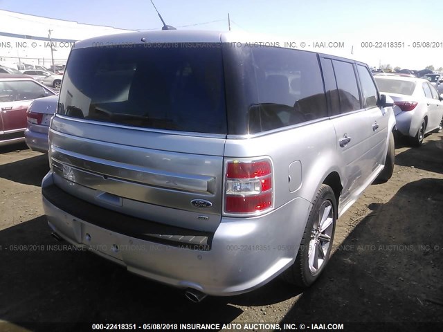 2FMHK6D83DBD04472 - 2013 FORD FLEX LIMITED SILVER photo 4