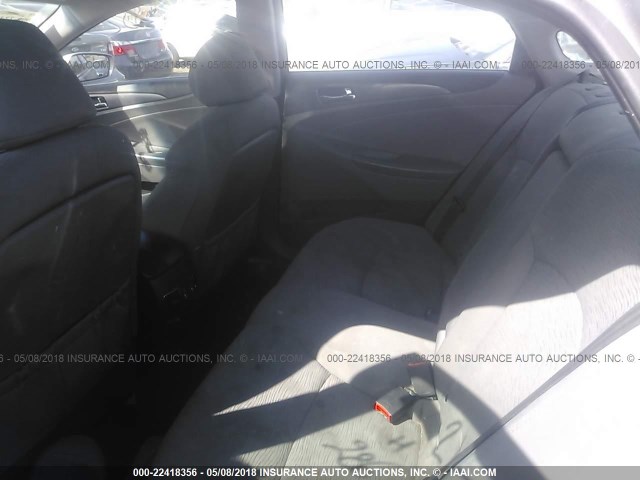 KMHEC4A47CA027583 - 2012 HYUNDAI SONATA HYBRID GRAY photo 8