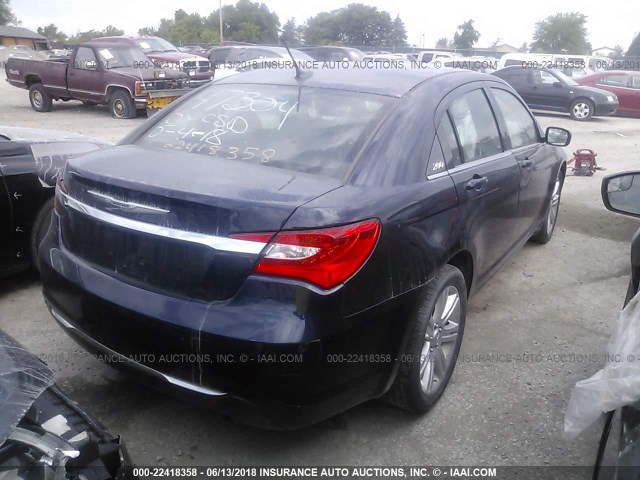 1C3CCBBB3DN574944 - 2013 CHRYSLER 200 TOURING BLUE photo 4